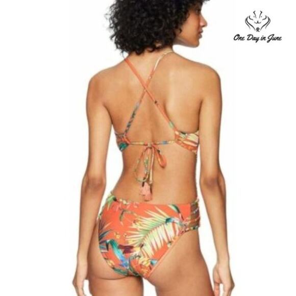 Lucky Brand Strappy One Piece Swimsuit Size L - Picture 2 of 11